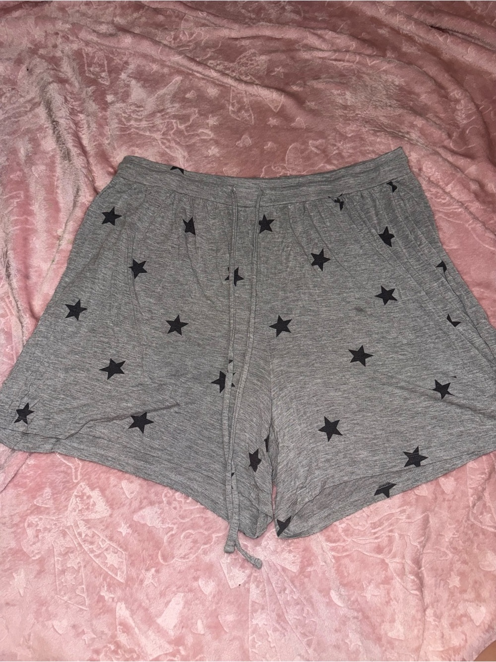 Jenni Gray Star Print Athletic Lounge Shorts
